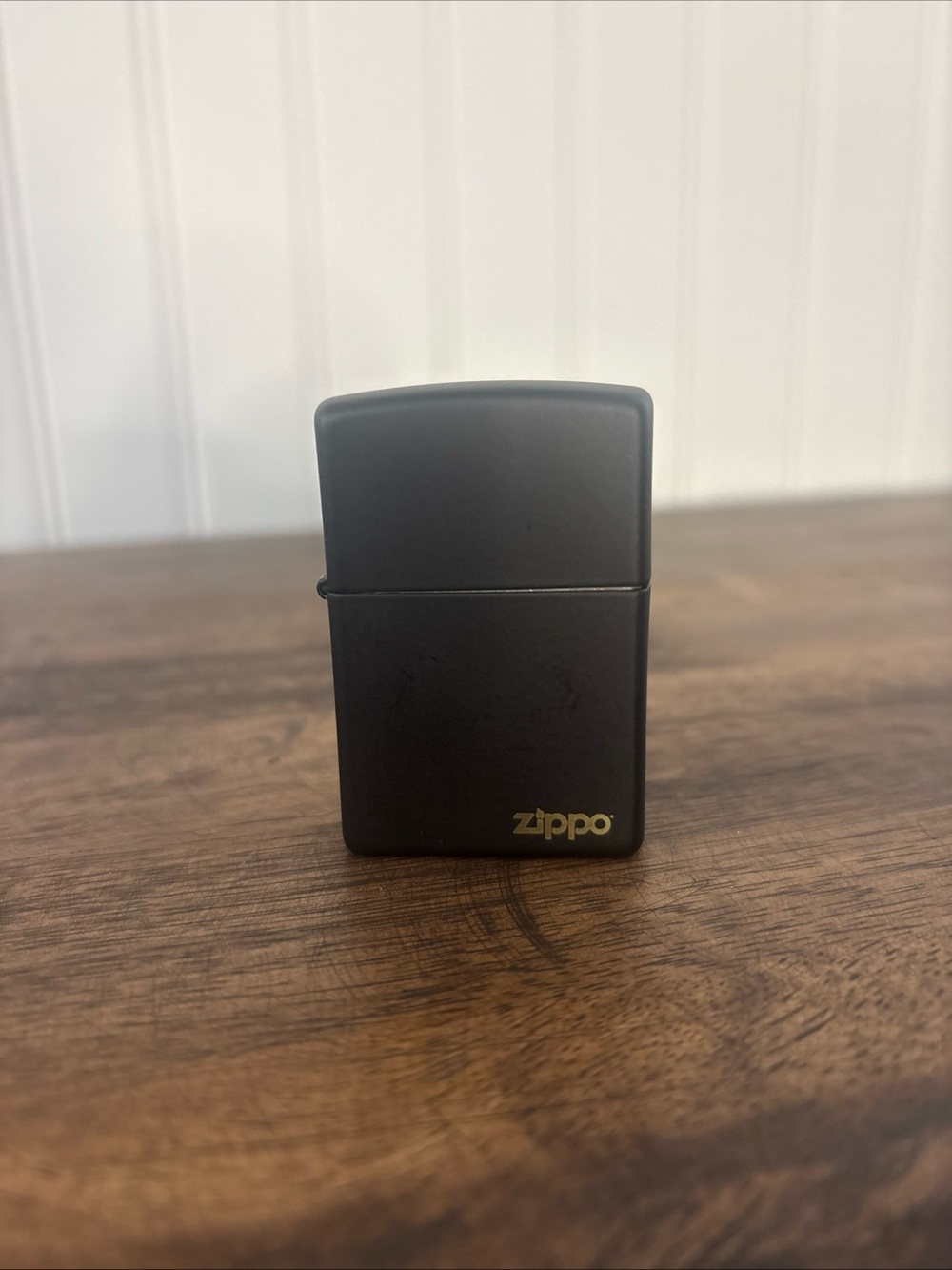 Zippo Black Matte Pocket Lighter April 2021 Date Code D 21 Windproof No Box